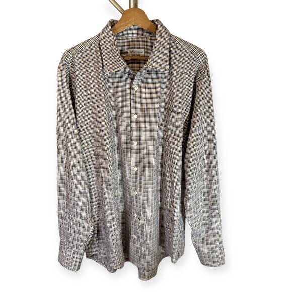 Peter Millar Quinby Cotton-Blend Sport Shirt in Multi Yellow Crown-Lite Mens XL - Picture 2 of 9